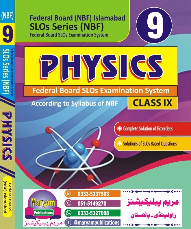 FBISE Class 9 Physics Mrayam KeyBook SLO Base
